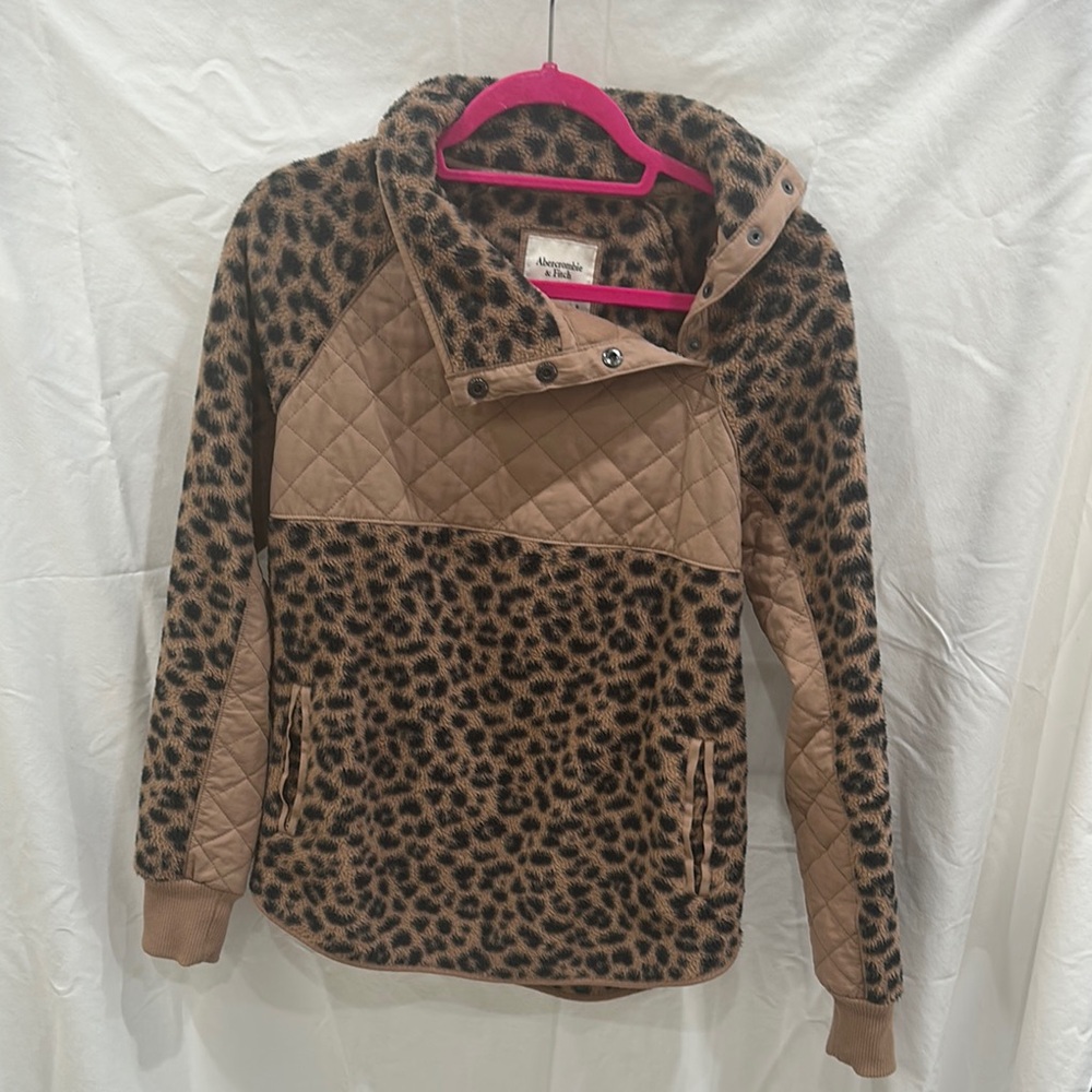 Abercrombie & Fitch Leopard Print Jacket